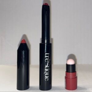 TreStique Shiny Lip Crayon + Primer English Rose